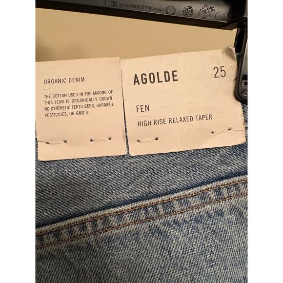 NWT AGOLDE FEN HIGH RISE RELAXED TAPER JEANS SIZE 25 - Picture 5 of 6